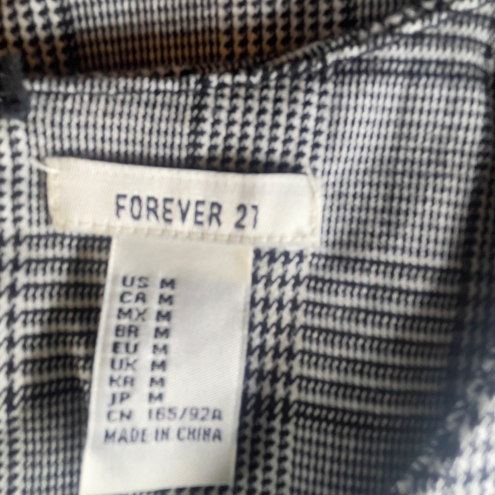 Forever 21 Gray Plaid Long Sleeve Dress - Picture 4 of 6